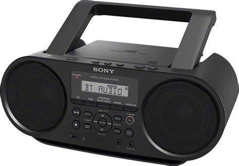 Best Buy: Sony CD Boombox Black ZSRS60BT