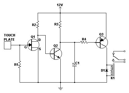 Simple Touch Switch Circuit