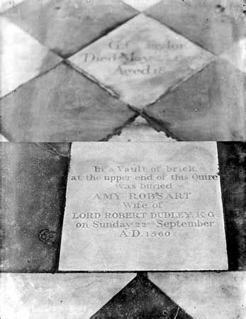 Amy Robsart tomb, St Mary the Virgin Church, High Street, Oxford, Oxfordshire (Robert Dudley's ...