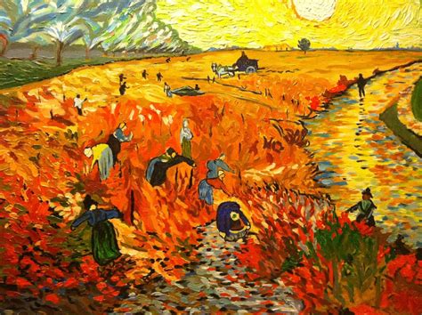 Van Gogh's Colorful Field Painting