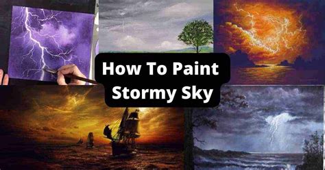 How To Paint Stormy Sky 20 Tutorials For All Levels | Acrylic Painting ...