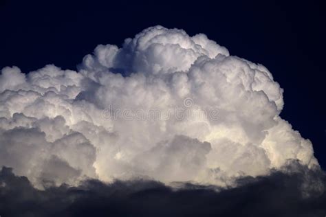 Blue Sky and Big Thundercloud Storm Cloud Stock Photo - Image of pattern, cloudscape: 124350402