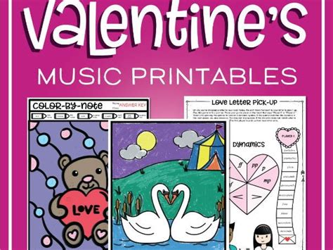 Valentine's Day Music Worksheets | Teaching Resources