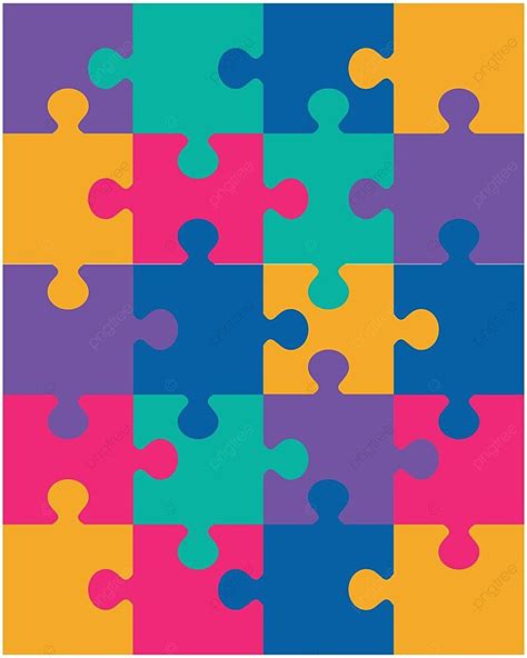 Colorful Puzzle Decoration Match Design Vector, Decoration, Match ...