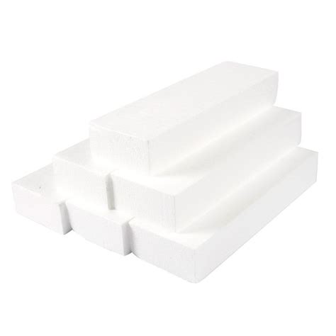 Craft Foam Block - 6-Pack Rectangle Polystyrene Foam Brick Foam Blocks ...