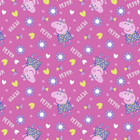 Peppa Pig Fleece Fabric By The Yard - grahanakalam