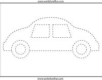 Picture Tracing – Car- 1 Worksheet / FREE Printable Worksheets ...