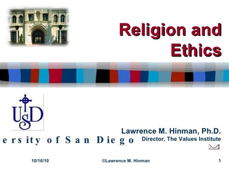 Religion and ethics