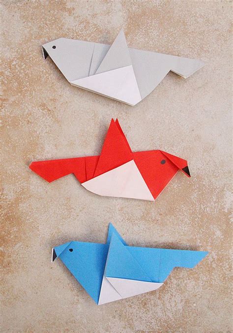 Simple Origami Birds For Kids | Origami easy, Kids origami, Origami bird