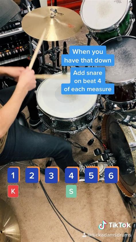 How To Play Drums: Learn A Beat In 20 Seconds [Video] in 2020 | Music ...