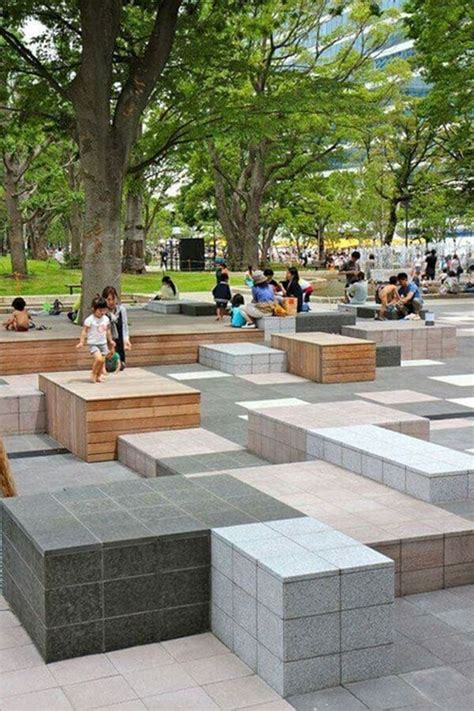 40 Unboring Park Bench Designs Which are Extraordinary - Bored Art | Urban landscape design ...