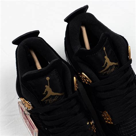 Air Jordan 4 Royalty Black/Metallic Gold-White 308497-032 Ganebet Store ...