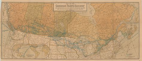 Map of the Canadian Pacific Railway | Curtis Wright Maps