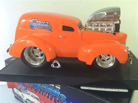 MUSCLE Machines 40 SEDAN Delivery ORANGE 1:18 scale die cast DIECAST ...