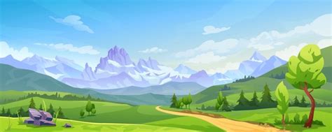 156+ Thousand Cartoon Landscape Mountains Royalty-Free Images, Stock ...