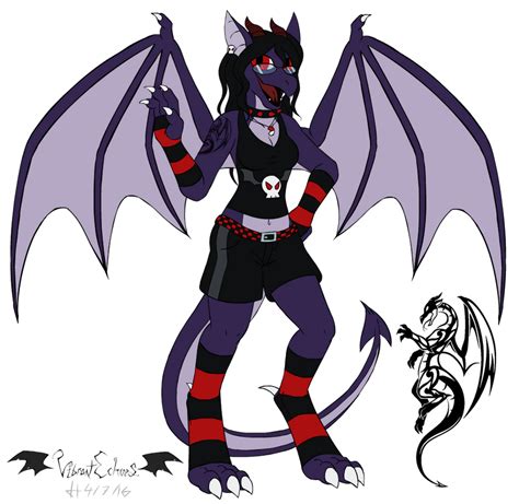 Fursona Reference - Vi the Dracobat by VibrantEchoes on DeviantArt