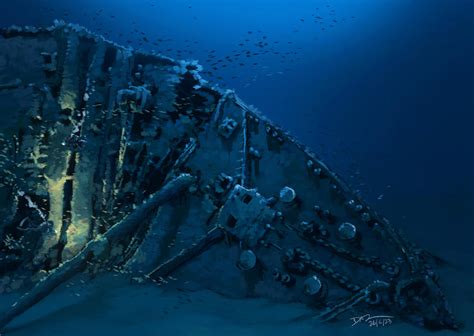 Wreck of Britannic 002 by tohdraws on DeviantArt