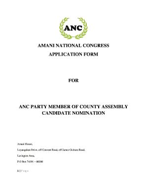 Anc Party Registration - Fill Online, Printable, Fillable, Blank ...