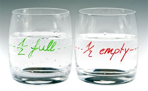 Is Your Glass Half Empty or Half Full?