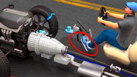 3D Animation Riding The Clutch Or PARTIALLY Press The Clutch Pedal Explained