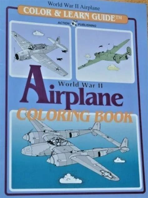 WWII AIRPLANE COLORING Book Action Publishing A6M Zero A6 Texan B-17 Vintage WW2 $8.73 - PicClick
