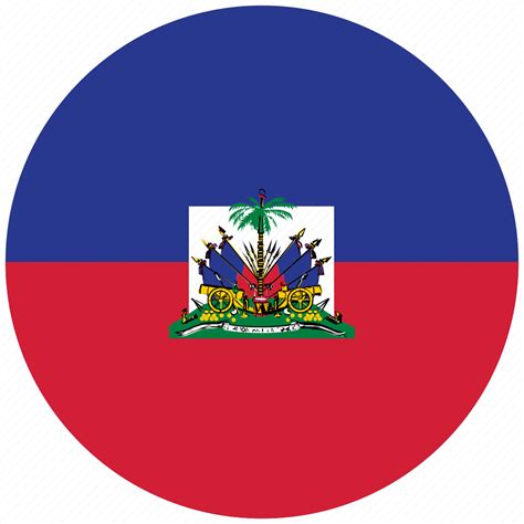 Flag of haiti, haiti, haiti's circled flag, haiti's flag icon - Download on Iconfinder