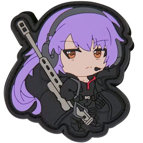 Anime Tactical Gun Girl Kawaii Waterproof Sticker Set Holographic ...