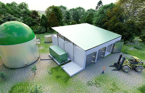 Compact Biogas Plant for Anaerobic Digestion (Dry Matter 20-55%)