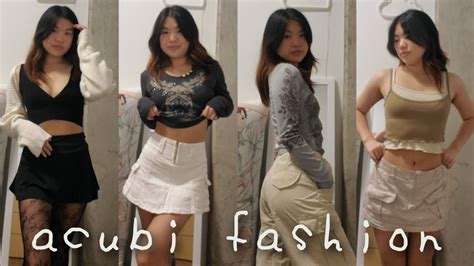 acubi clothing yesstyle try-on haul - YouTube