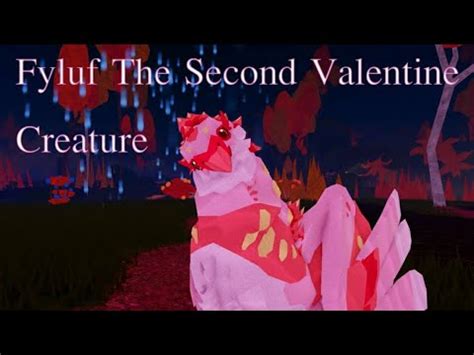 Roblox Creature of Sonaria: Fyluf the Second Valentine Creature - YouTube