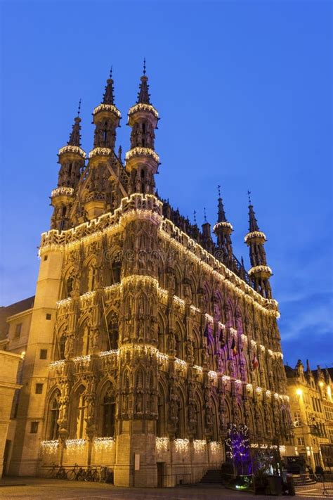 Leuven City Hall in Belgium Stock Image - Image of decorations, design ...