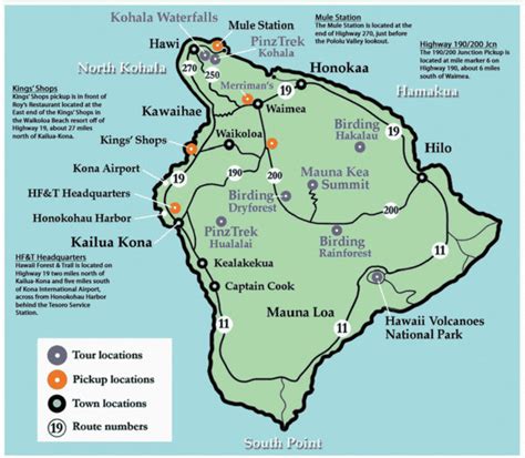 Map Of Hawaiian islands and California Big island Hawaii tourist Map ...