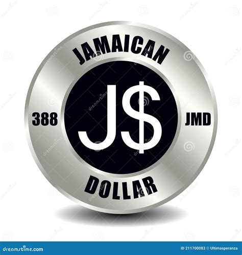 Jamaican dollar JMD stock vector. Illustration of isolated - 211700083