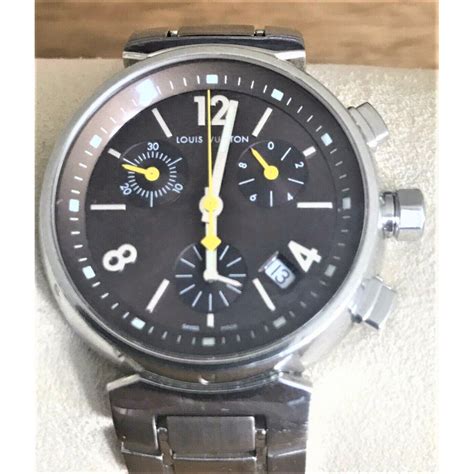 Louis Vuitton Tambour Chronograph Wristwatch with Box & Papers ...