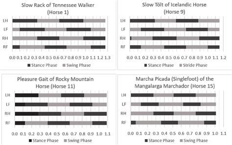 Gait diagrams of the rack or tölt of a horse. | Download Scientific Diagram