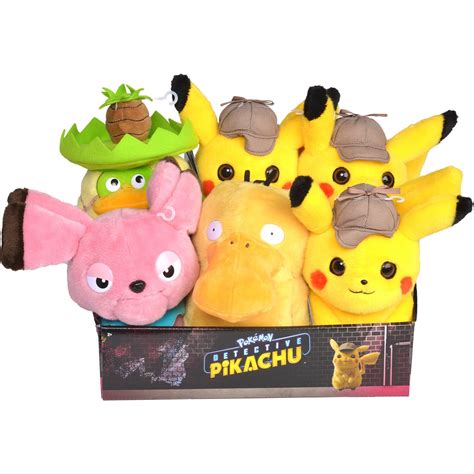 Detective Pikachu 8 inch Plush (Assortment) | GameStop