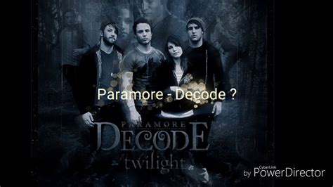 Decode lyrics - zombiemain