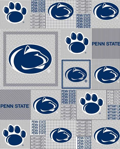 Penn State Fleece Fabric Heather Gray Block | JOANN | Penn state, Printing on fabric, Fleece fabric