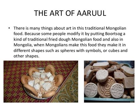 Aarull traditional food from Mongolia Matthew 6A