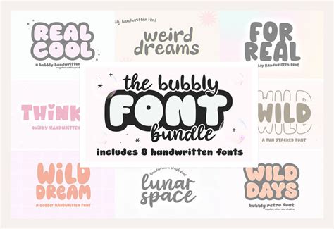 27+ Cute Bubble Fonts to Download (Free & Paid)