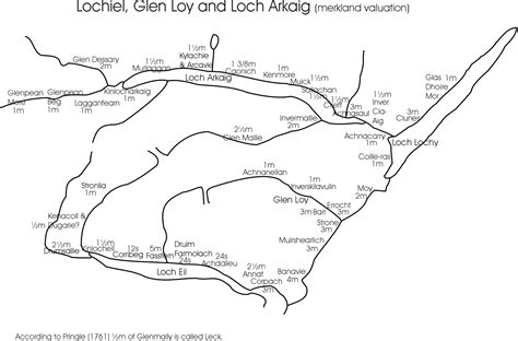 Lochiel, Glen Loy & Loch Arkaig Map | Land Assessment Scotland