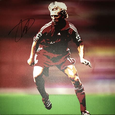 Signed Dirk Kuyt Liverpool Mounted Canvas