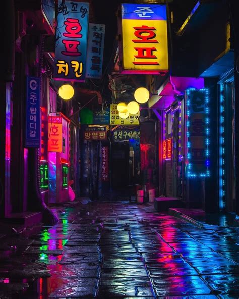 Neon Lights In Seoul, South Korea Neon, Cyberpunk, Seoul, 48% OFF