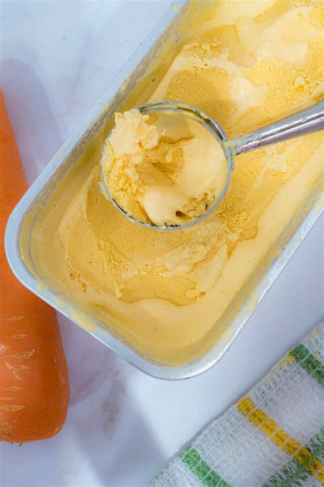 Carrot Ice Cream - Simple Homemade Recipe | Decorated Treats