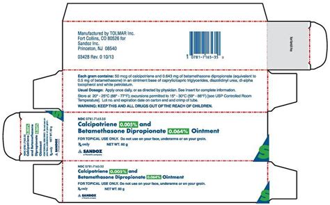 Calcipotriene and Betamethasone Ointment - FDA prescribing information ...