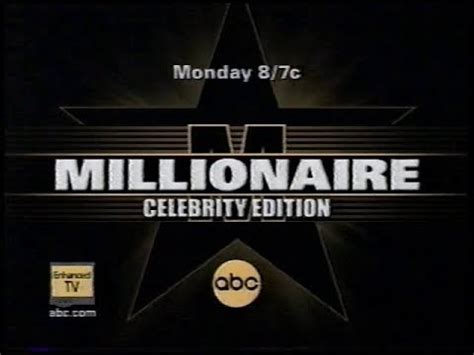 Who Wants to be a Millionaire?: Celebrity Edition - ABC Promo (2001) - YouTube