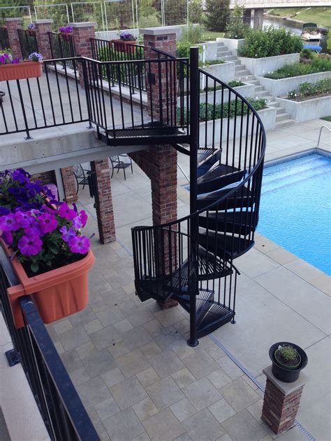 Inspirational Spiral Staircase Deck Exterior References | Stair Designs