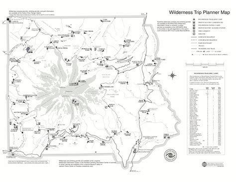 Mt Rainier Hiking Map - ToursMaps.com