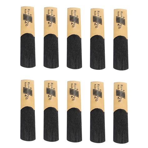 10Pcs Saxophone Reeds Eb Alto Sax Saxophone Accessories Reed 2.5 Reed Bamboo Flexible Original 2 ...