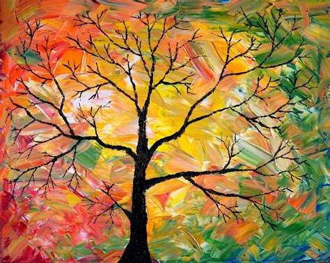 Fall Tree Painting by Cevin Cox - Pixels